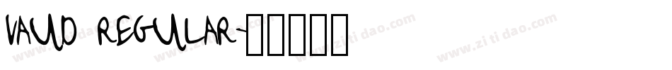 vaud regular字体转换